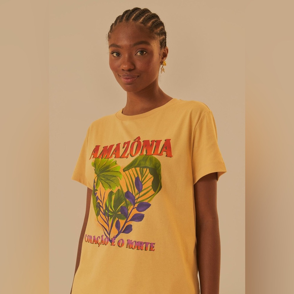 Farm Rio Amazonia Coracao E O Norte T-Shirt